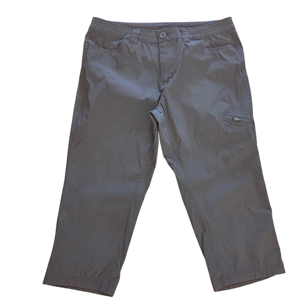 Eddie Bauer Size 12 Grey Hiking Cargo Pants for Women